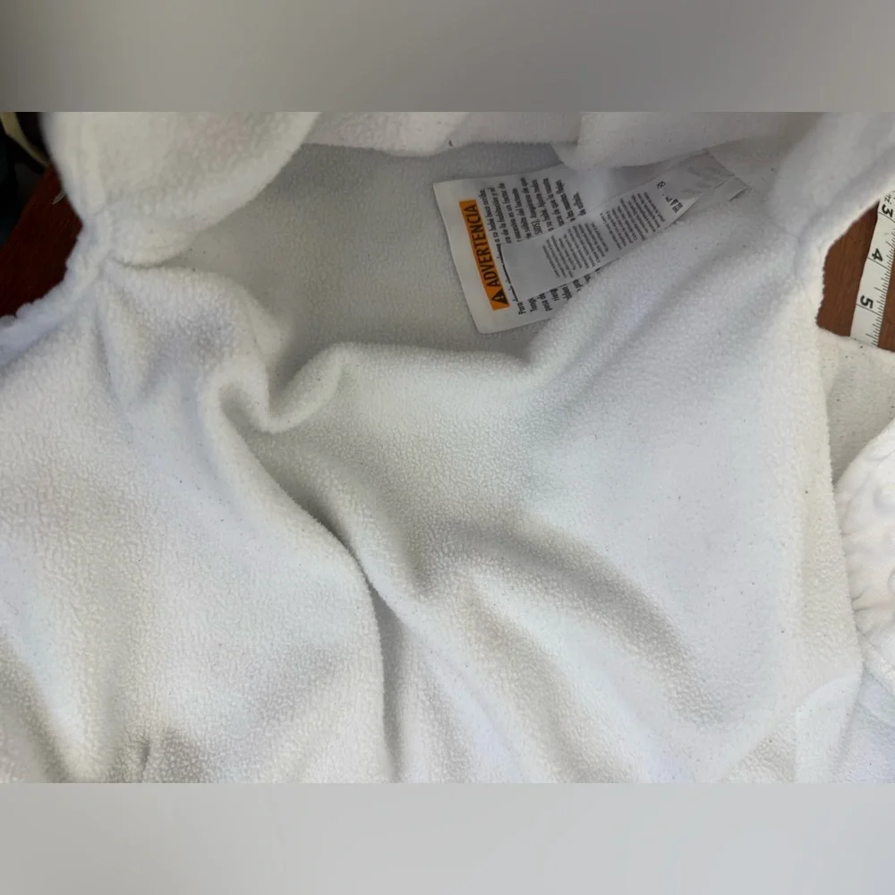 Little Me newborn 0-3 months White Textured Baby Swaddle Sack.